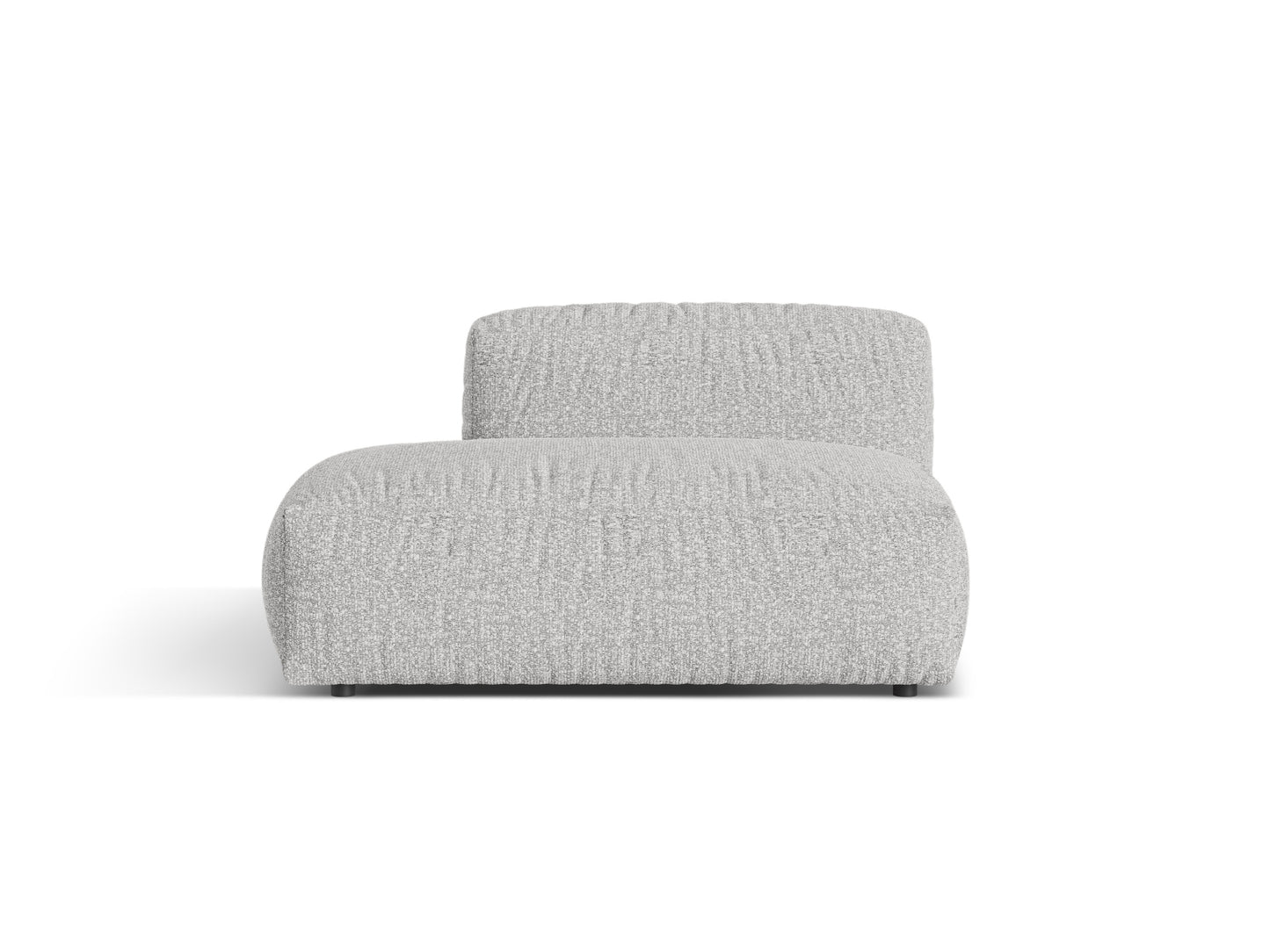 Martina Sofa, 2 Seats, 133x106 cm — Silver / Left