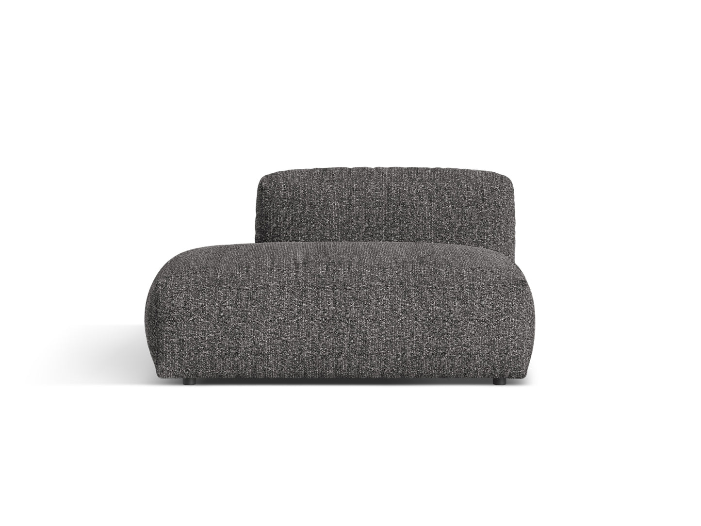 Martina Sofa, 2 Seats, 133x106 cm — Anthracite / Left