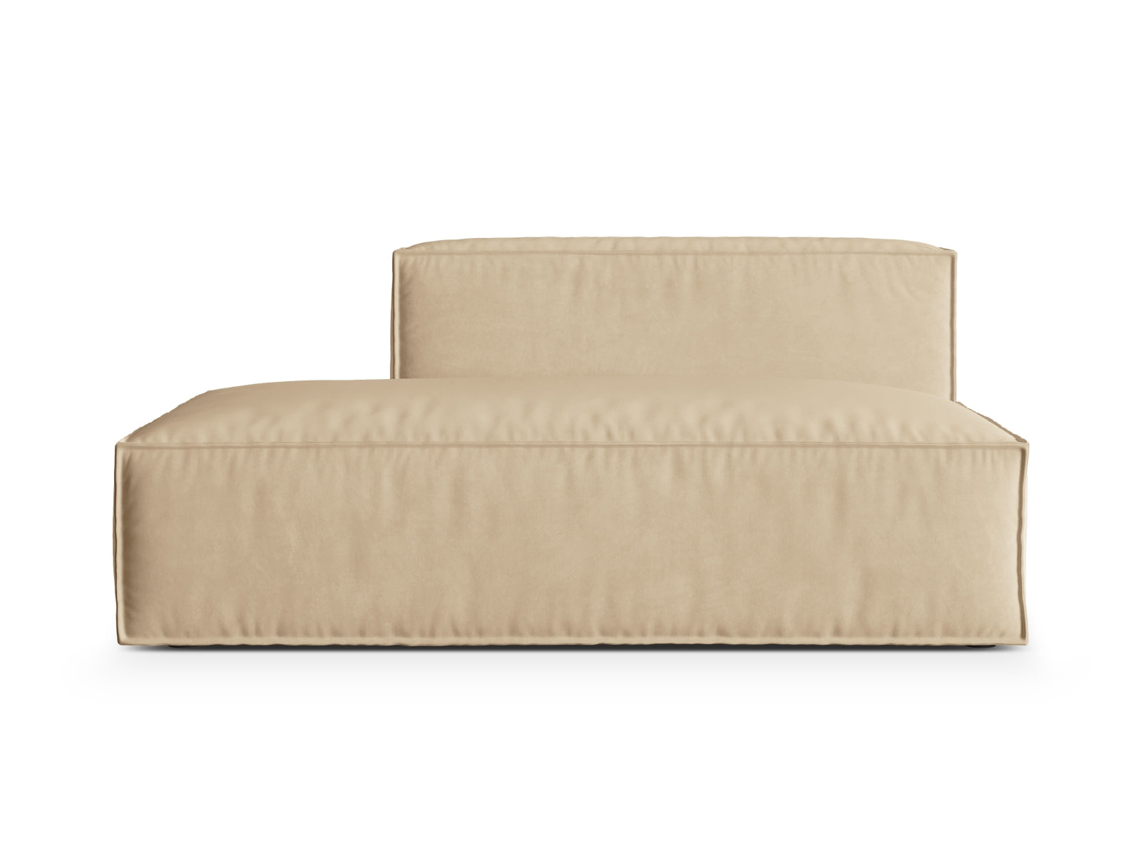 Nuria Modular Sofa, 3 Seats, 165x110 cm — Nude / Left