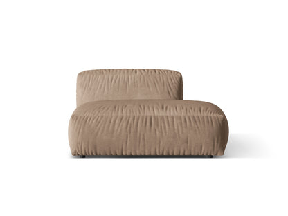 Martina Sofa, 2 Seats, 133x106 cm — Dark Beige / Right