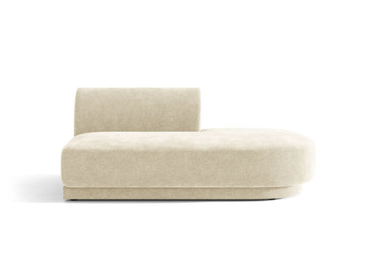 Miley Sitting Module Open Side, 2 Seats, 158x90 cm — Light Beige / Right