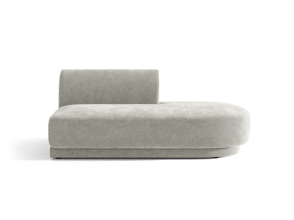Miley Sitting Module Open Side, 2 Seats, 158x90 cm — Light Grey / Right