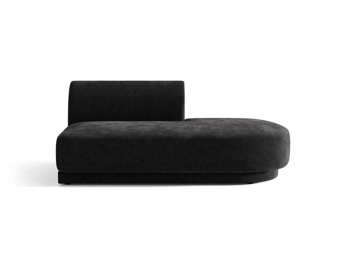 Miley Sitting Module Open Side, 2 Seats, 158x90 cm — Black / Right
