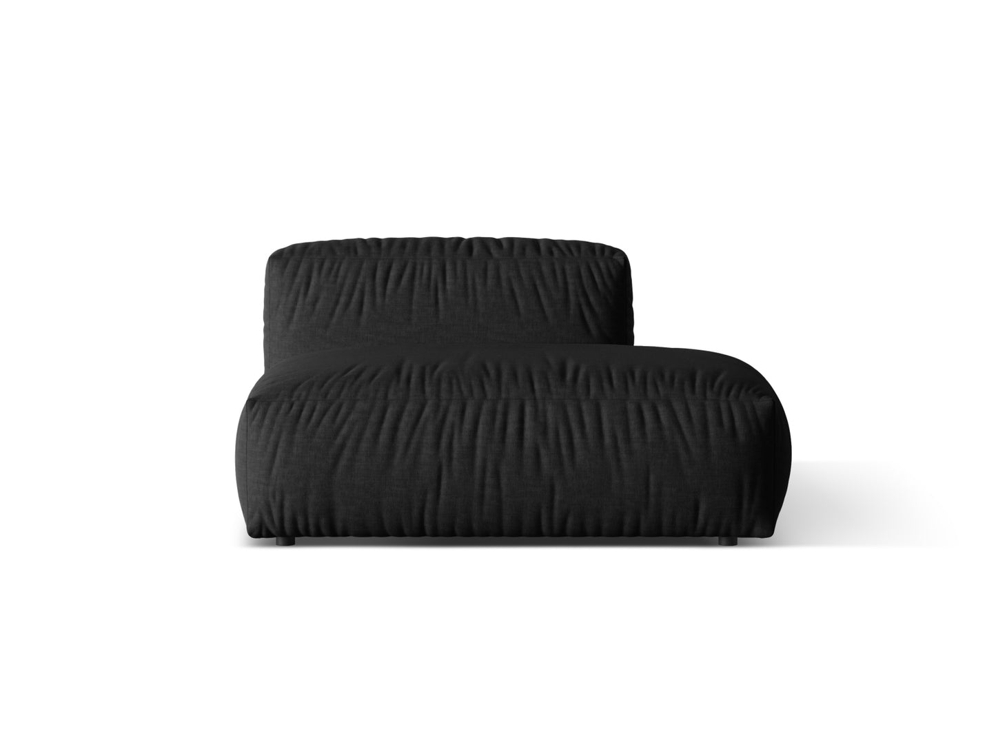 Martina Sofa, 2 Seats, 133x106 cm — Black / Right