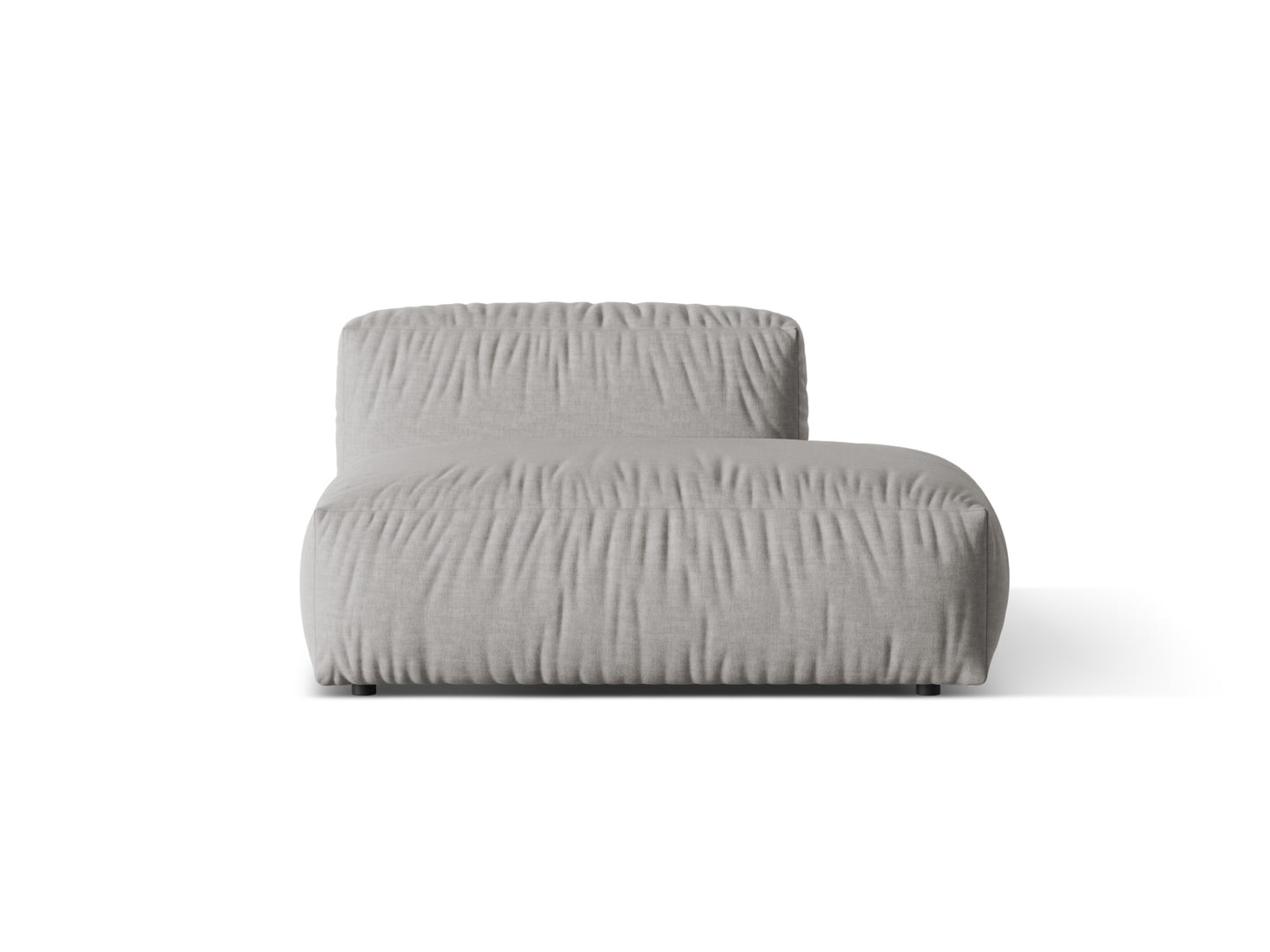 Martina Sofa, 2 Seats, 133x106 cm — Light Grey / Right