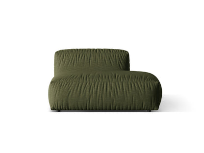 Martina Sofa, 2 Seats, 133x106 cm — Green / Right