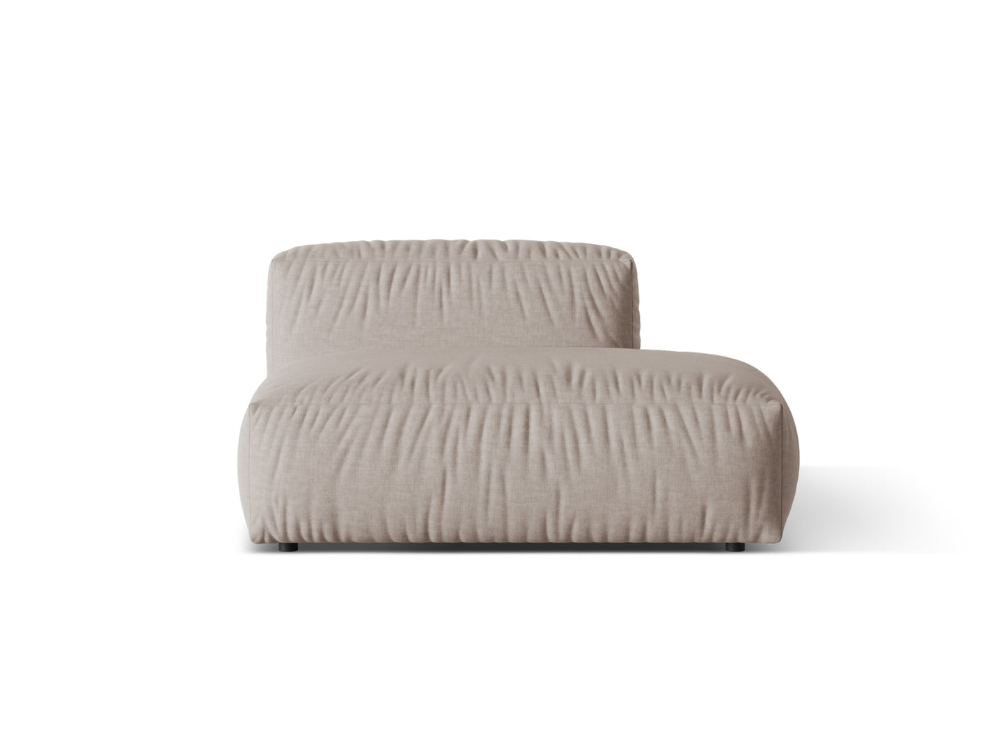 Martina Sofa, 2 Seats, 133x106 cm — Dark Beige / Right