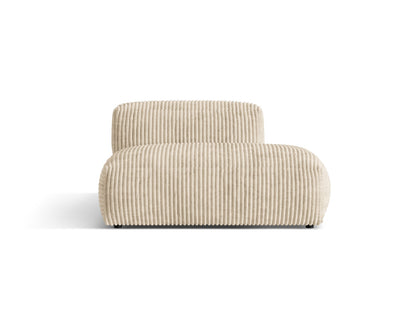 Martina Sofa, 2 Seats, 133x106 cm — Light Beige / Right