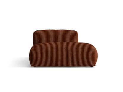 Martina Sofa, 2 Seats, 133x106 cm — Brick / Right