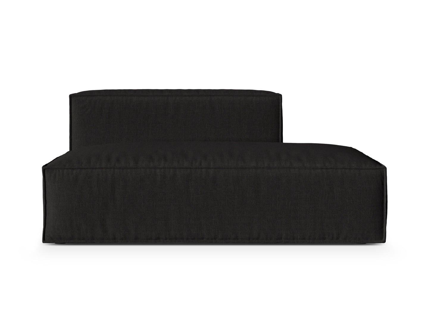 Nuria Modular Sofa, 3 Seats, 165x110 cm — Black / Right