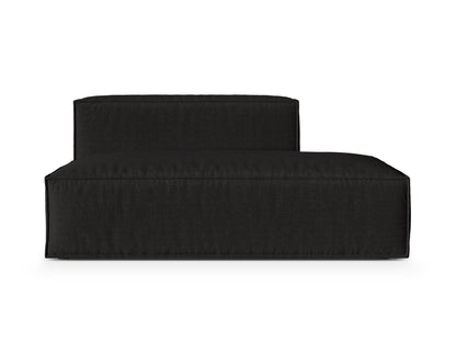 Nuria Modular Sofa, 3 Seats, 165x110 cm — Black / Right