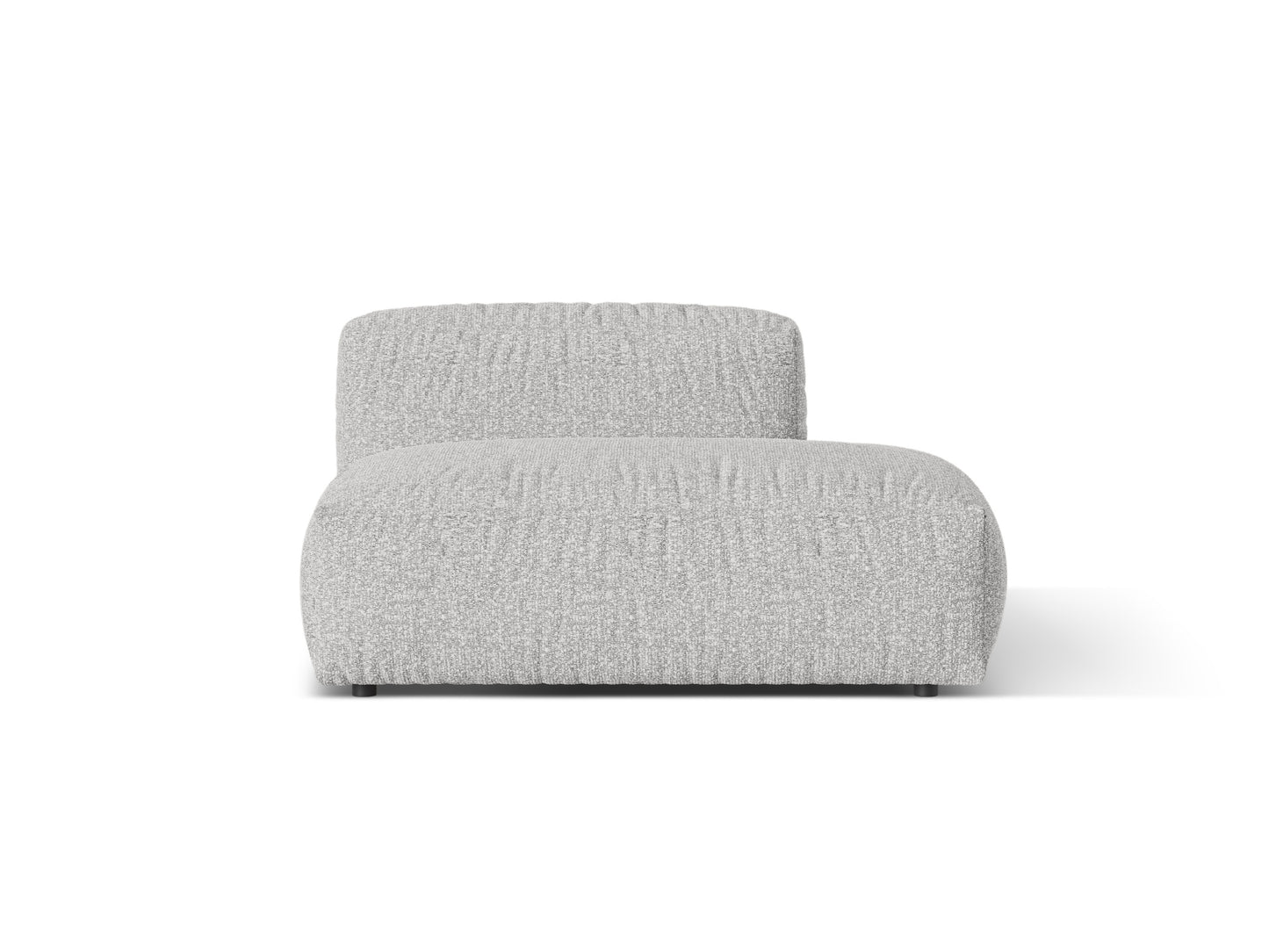 Martina Sofa, 2 Seats, 133x106 cm — Silver / Right