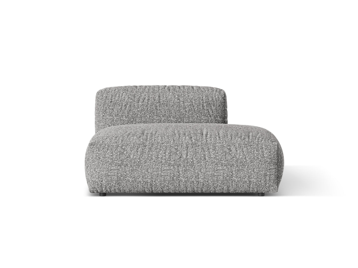 Martina Sofa, 2 Seats, 133x106 cm — Graphite / Right