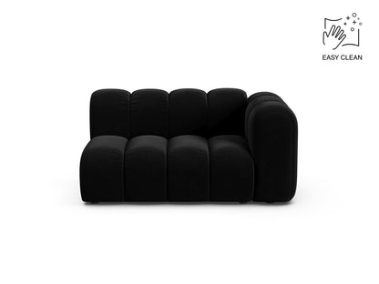 Lupine Modular Sofa, 2 Seats, 145x95 cm — Black / Right