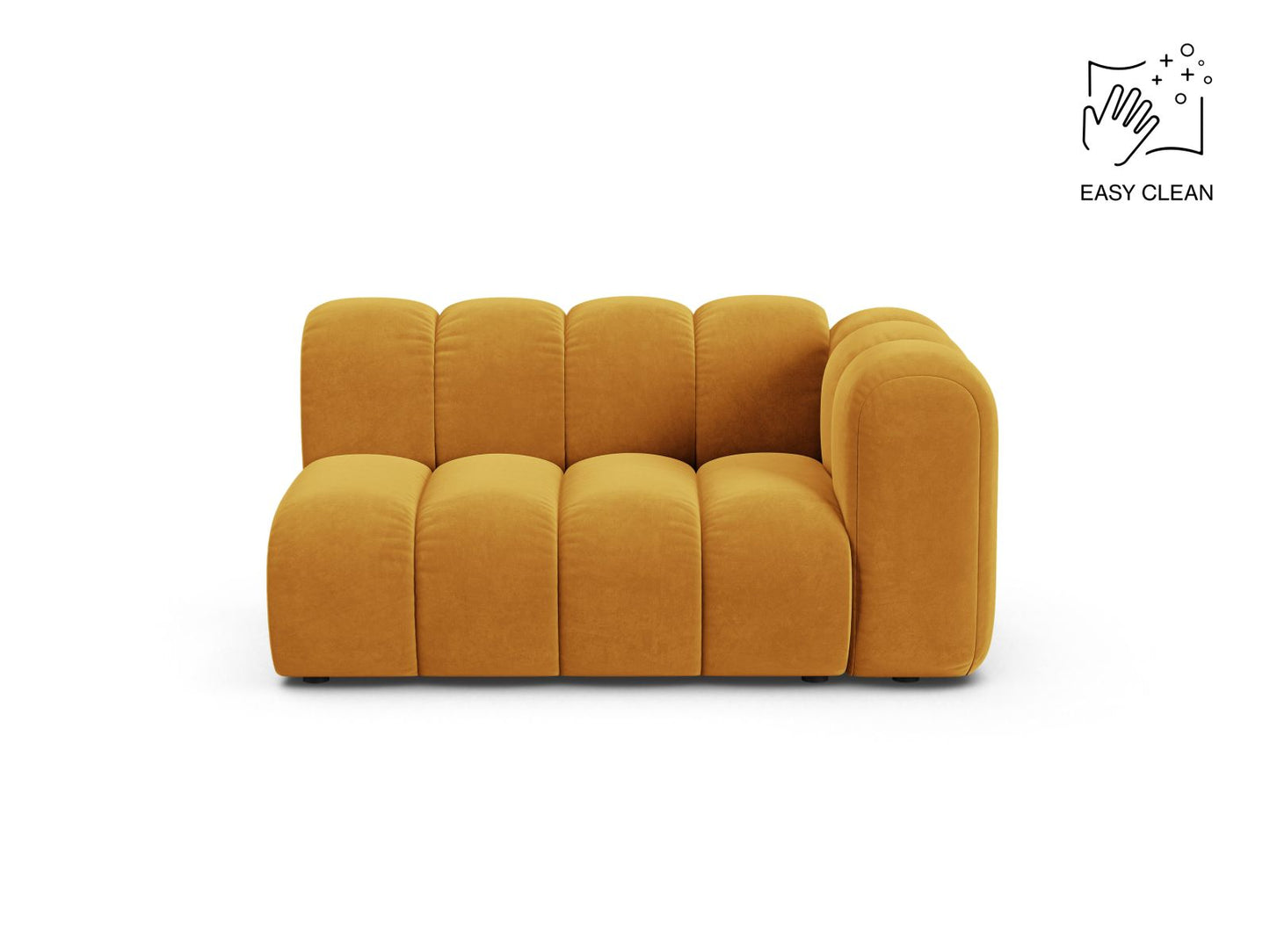 Lupine Modular Sofa, 2 Seats, 145x95 cm — Yellow / Right
