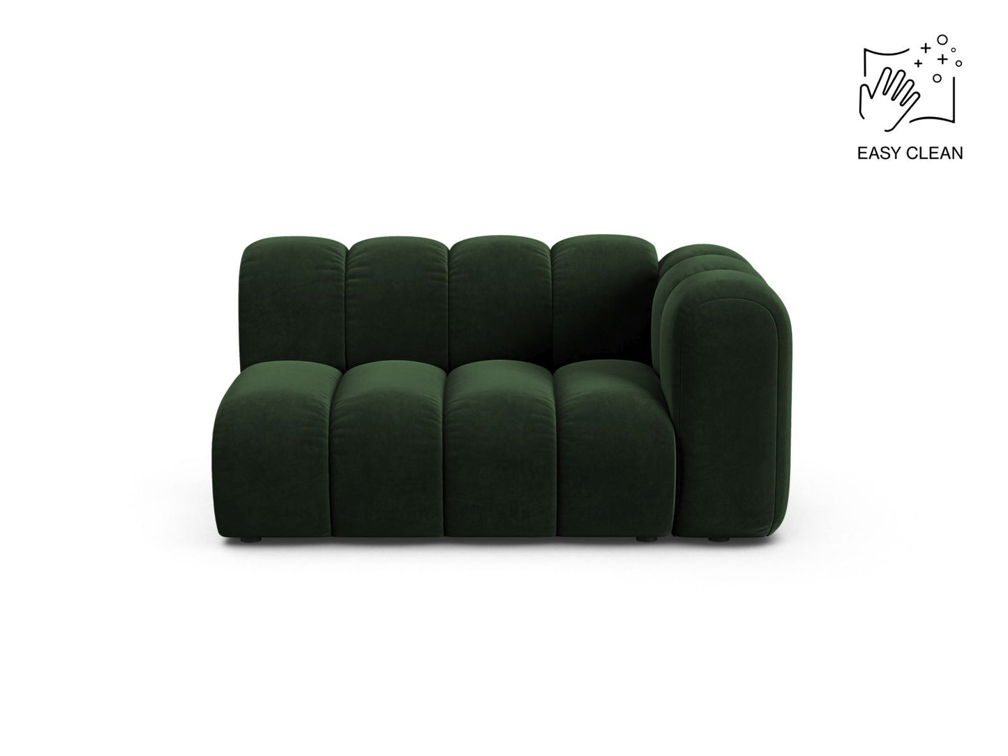 Lupine Modular Sofa, 2 Seats, 145x95 cm — Bottle Green / Right