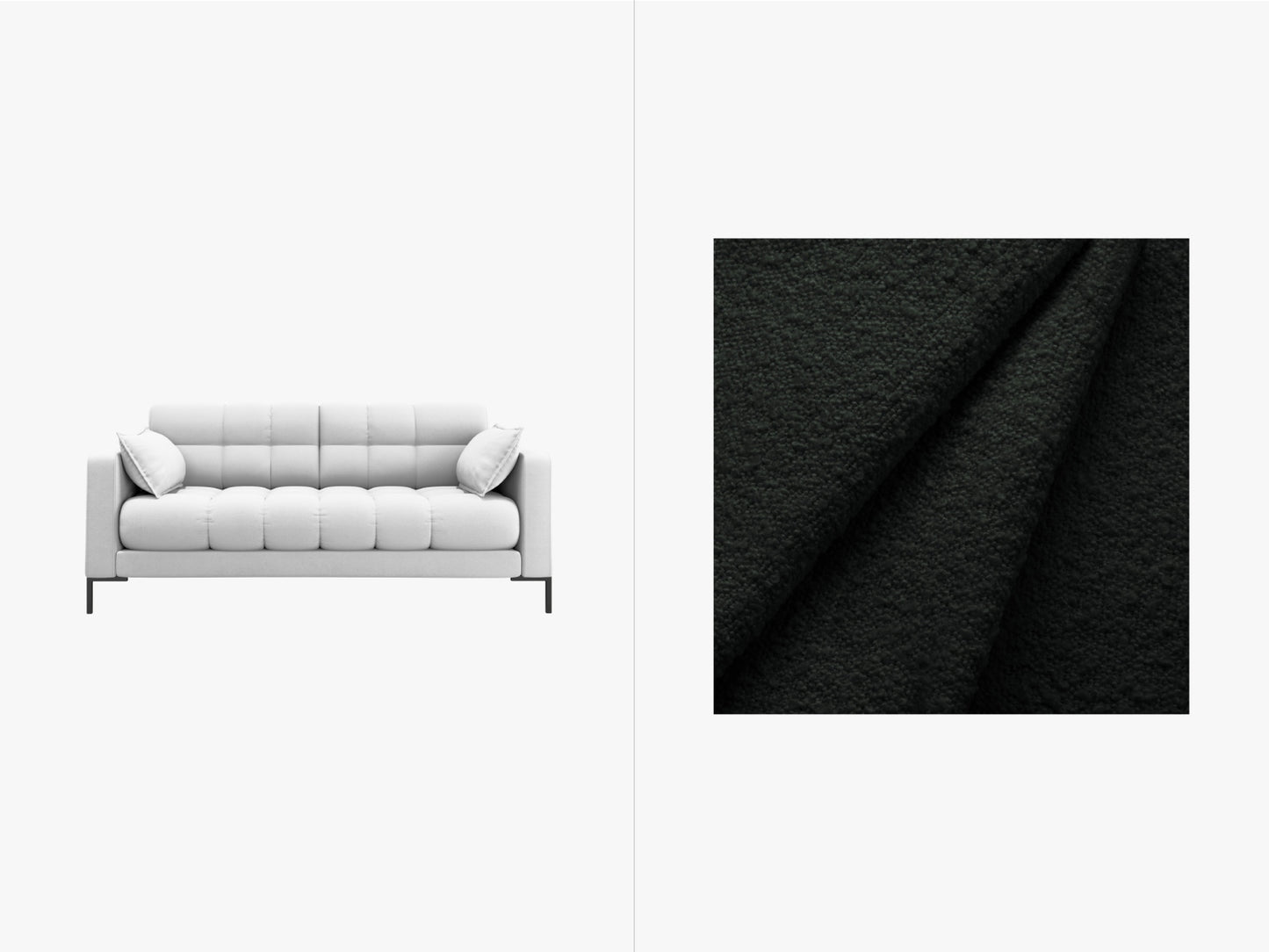 Mamaia Sofa — Black / 2 Seats