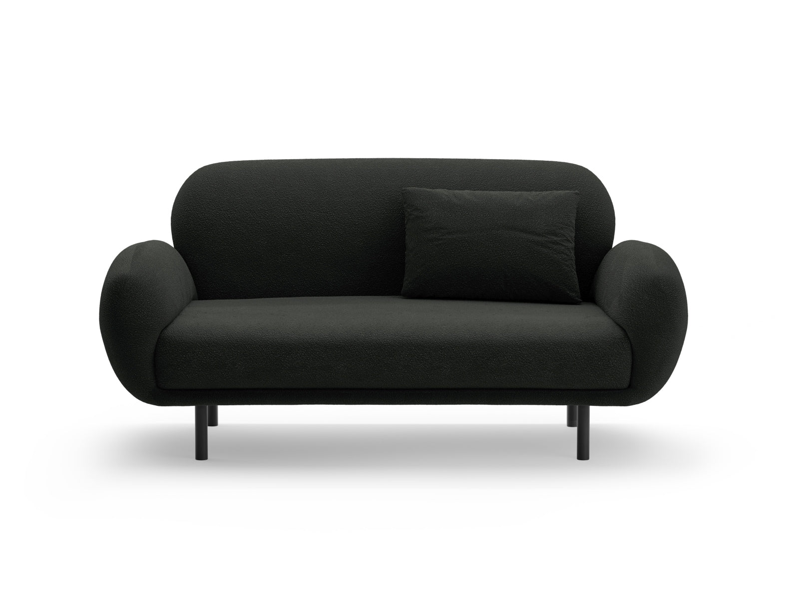 Poppy Sofa, 2 Seats, 148x72 cm — Black