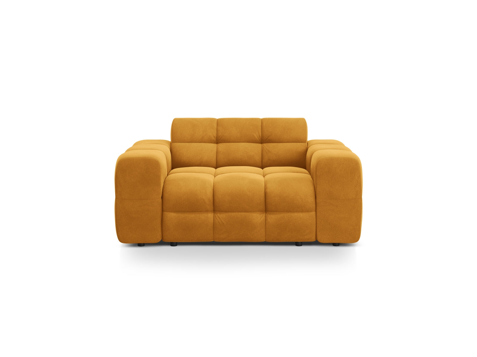 Kendal Sofa, 2 Seats, 156x103 cm — Mustard
