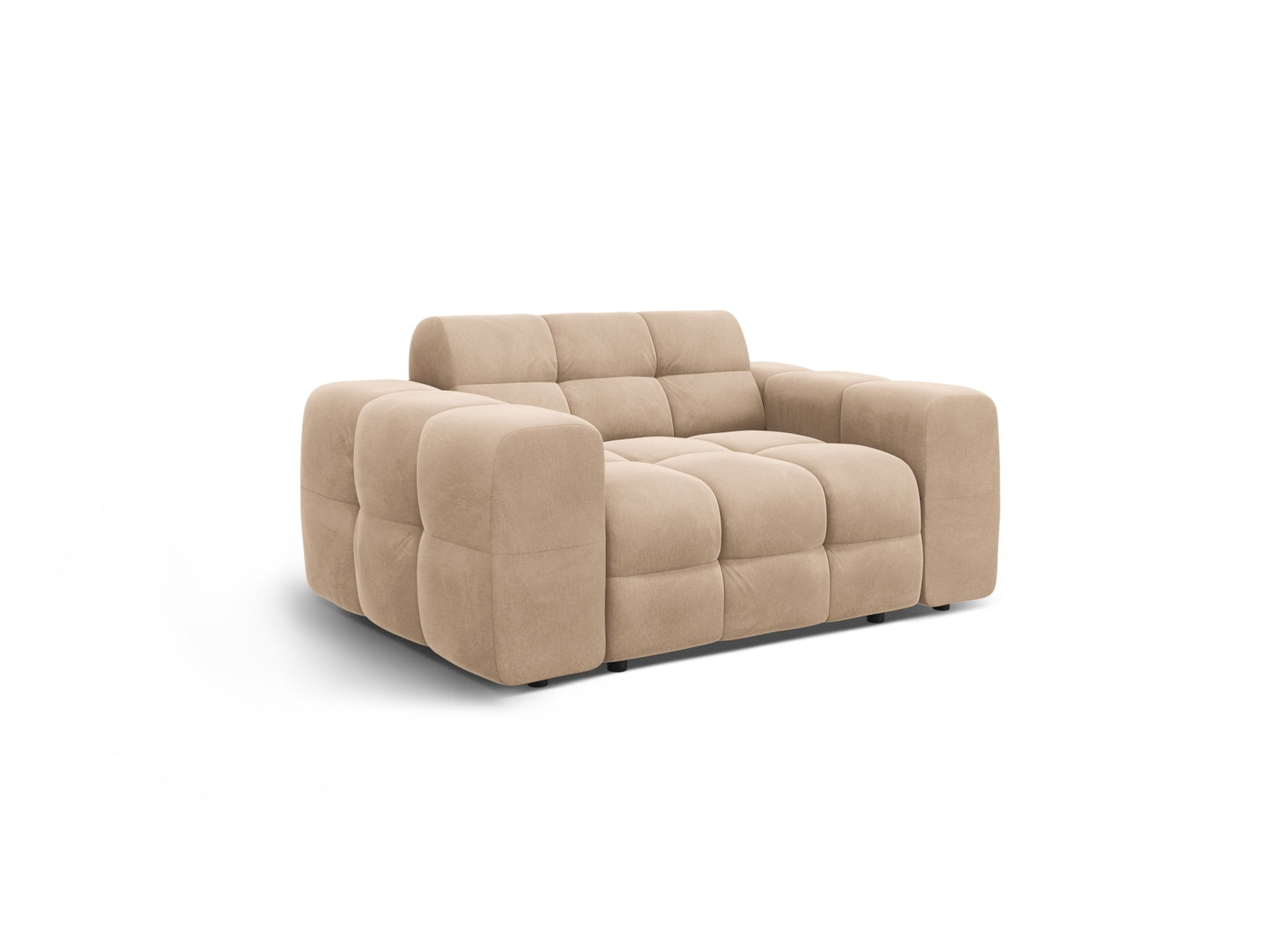 Sofa Samt Almond Beige Kendal — Detailansicht