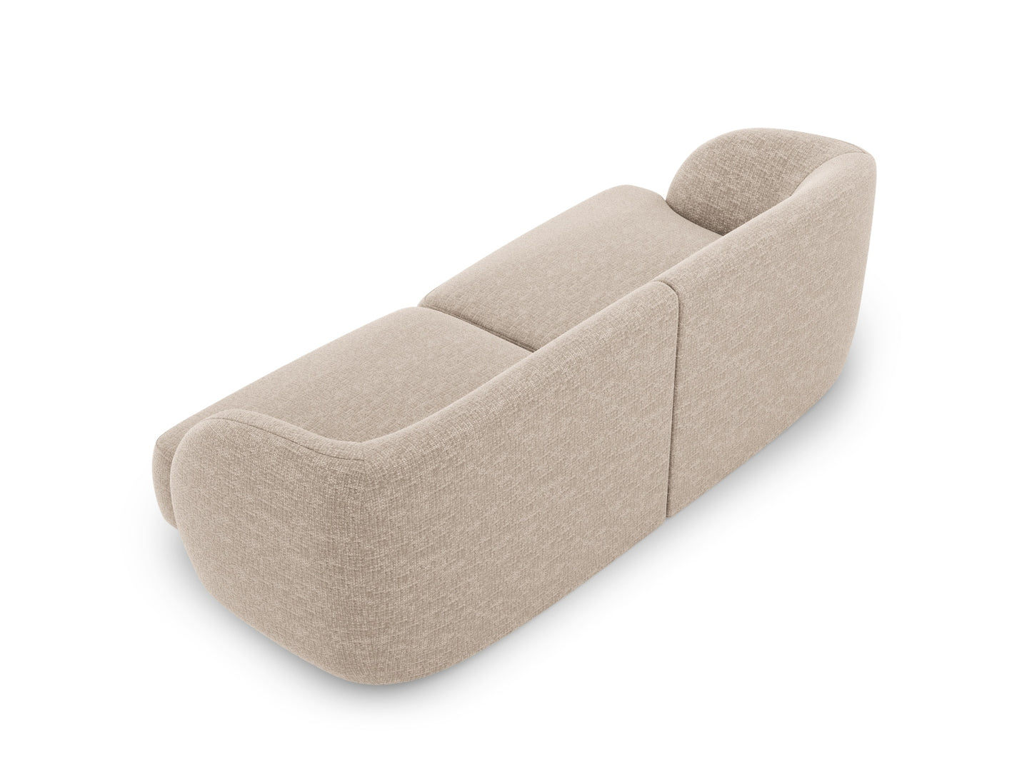 Sofa Chenille Beige Miley — Detailansicht