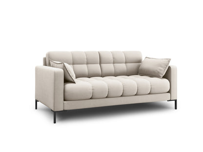 Sofa Strukturstoff Beige Mamaia — Wohnbeispiel