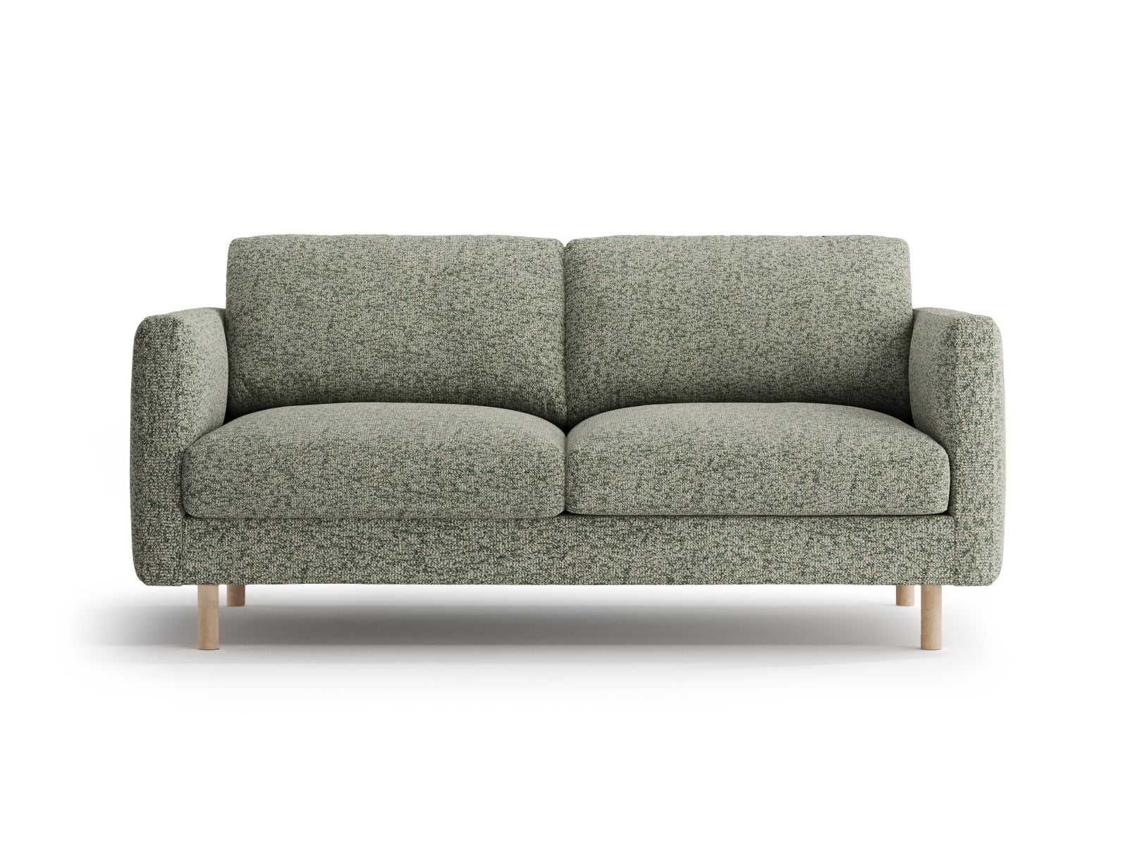 Eden Sofa, 2 Seats, 146x92 cm — Moss Green Melange