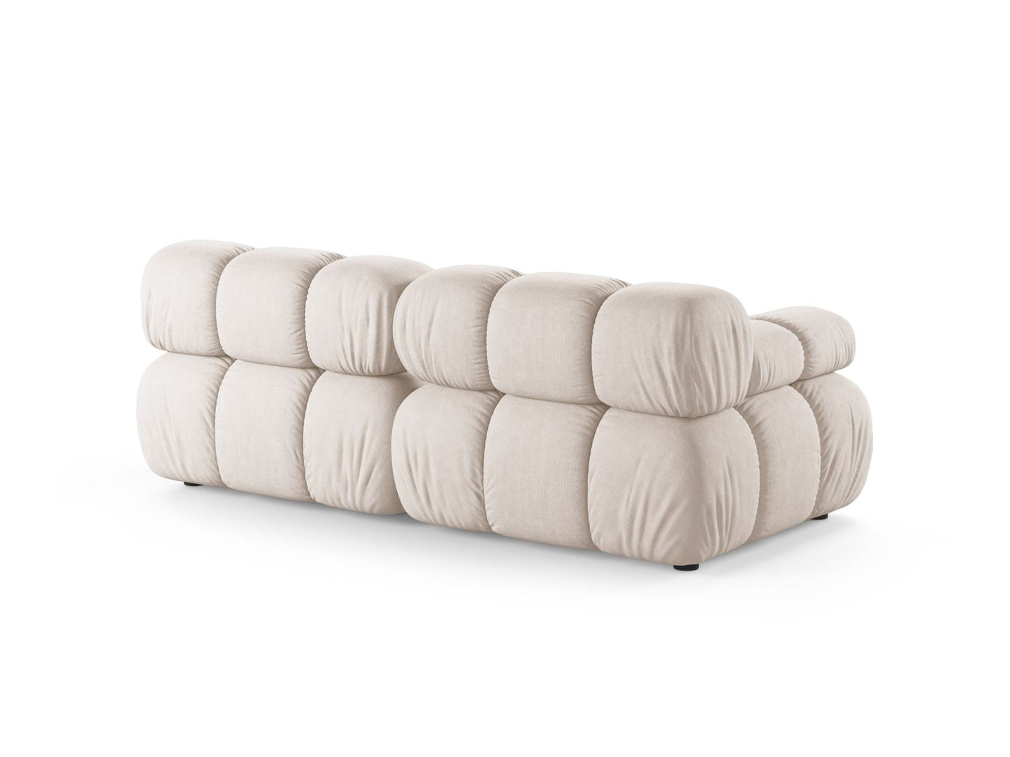 Sofa Strukturstoff Beige Bellis — Detailansicht