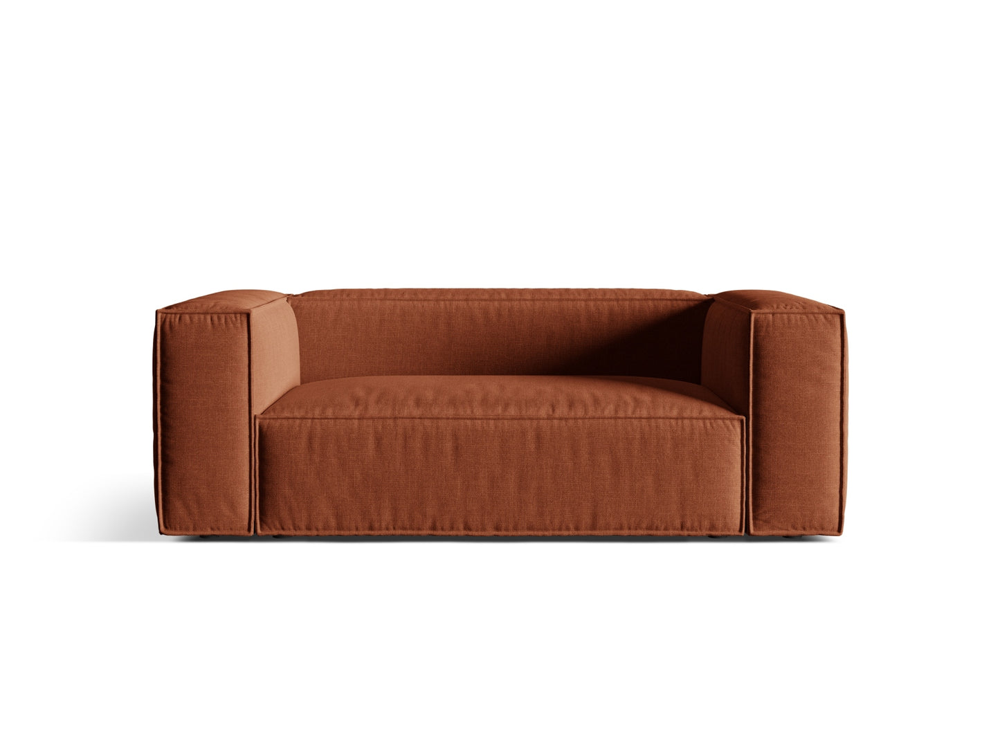 Sofa Strukturstoff Beige Nuria — Brick