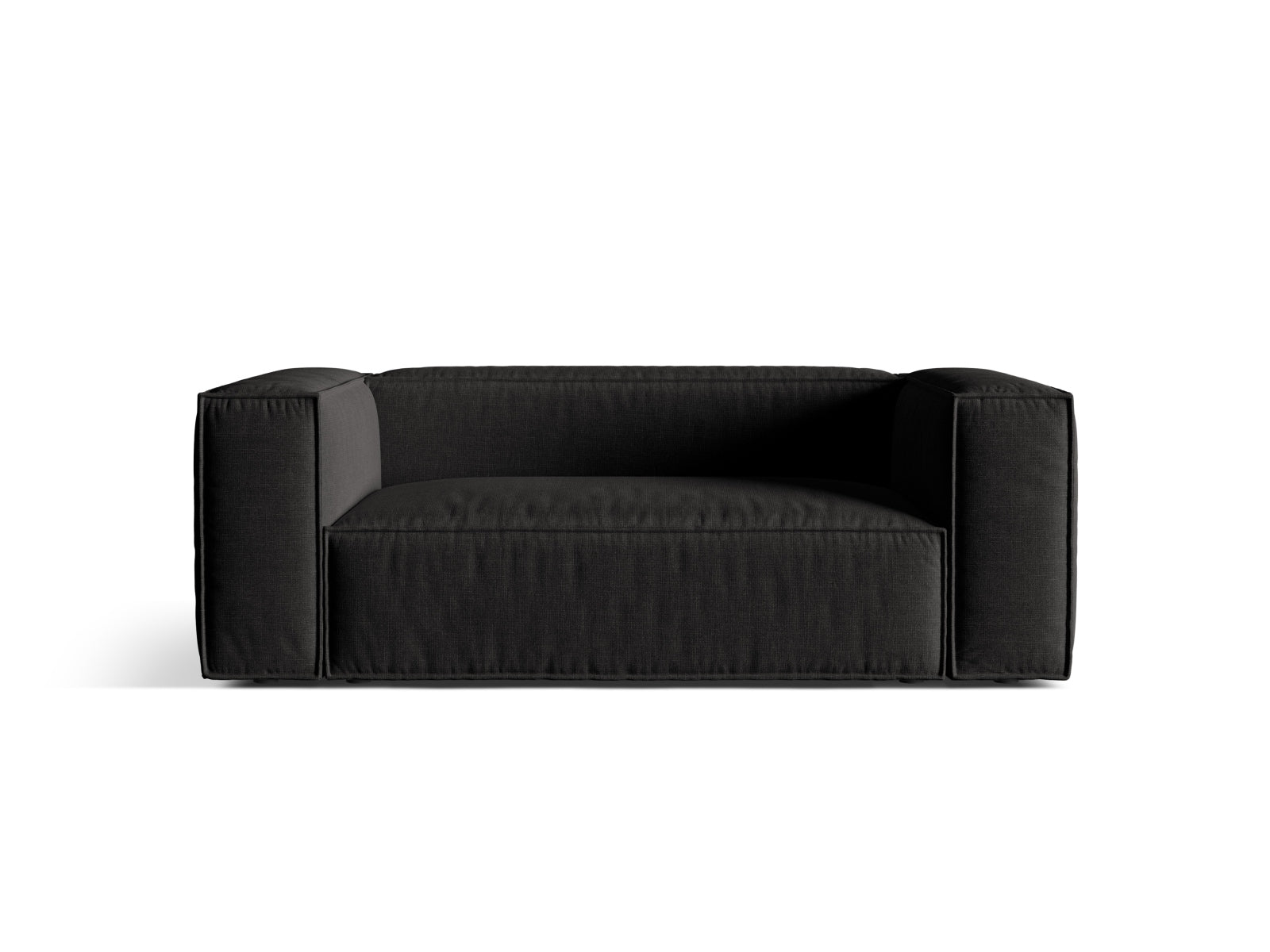 Nuria Sofa, 2 Seats, 170x110 cm — Black