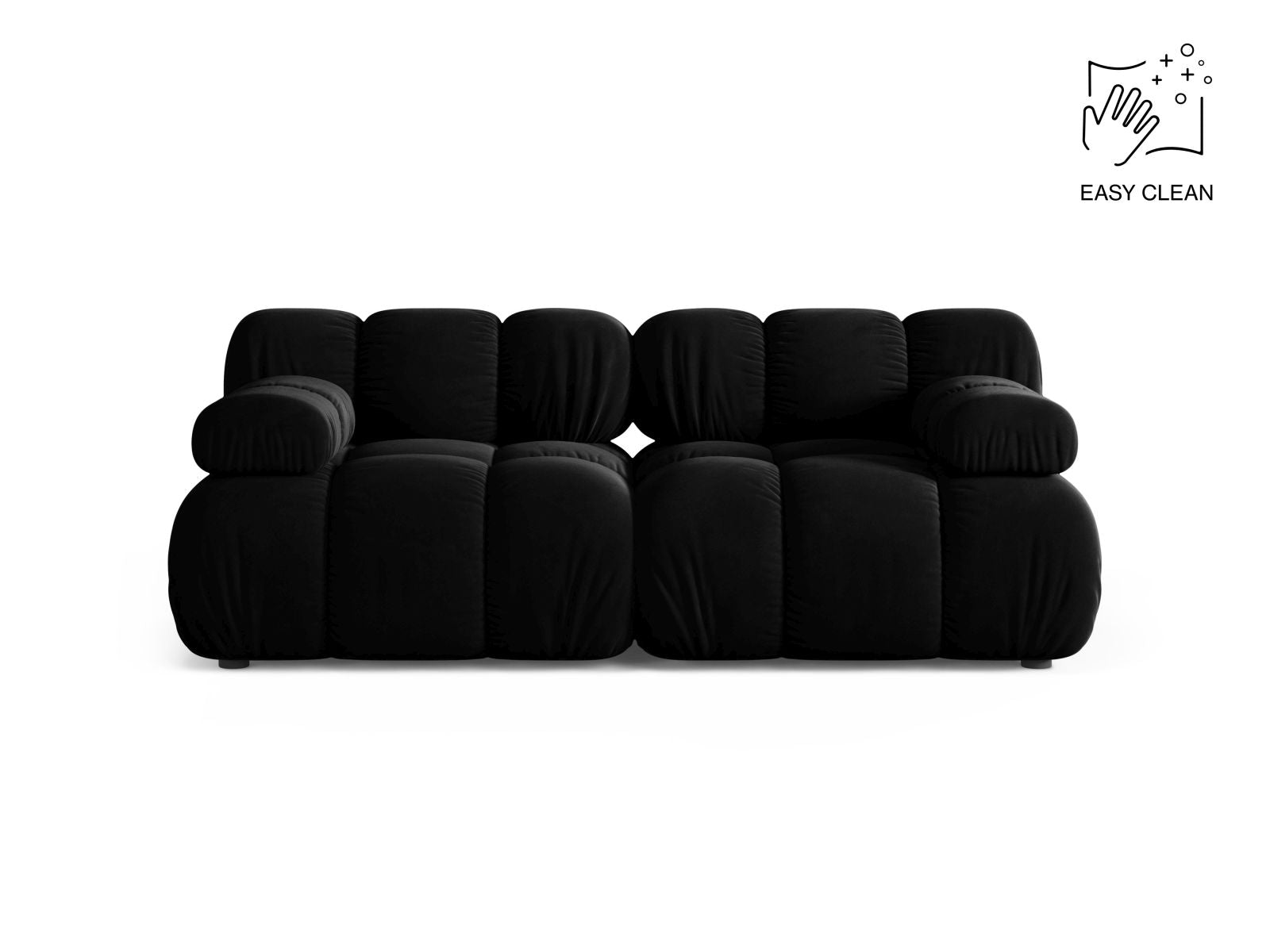 Bellis Modular Sofa, 2 Seats, 188x94 cm — Black