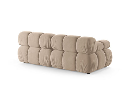 Sofa Samt Beige Bellis — Detailansicht