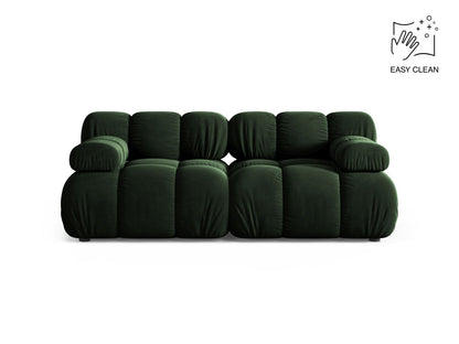 Sofa Samt Beige Bellis — Bottle Green