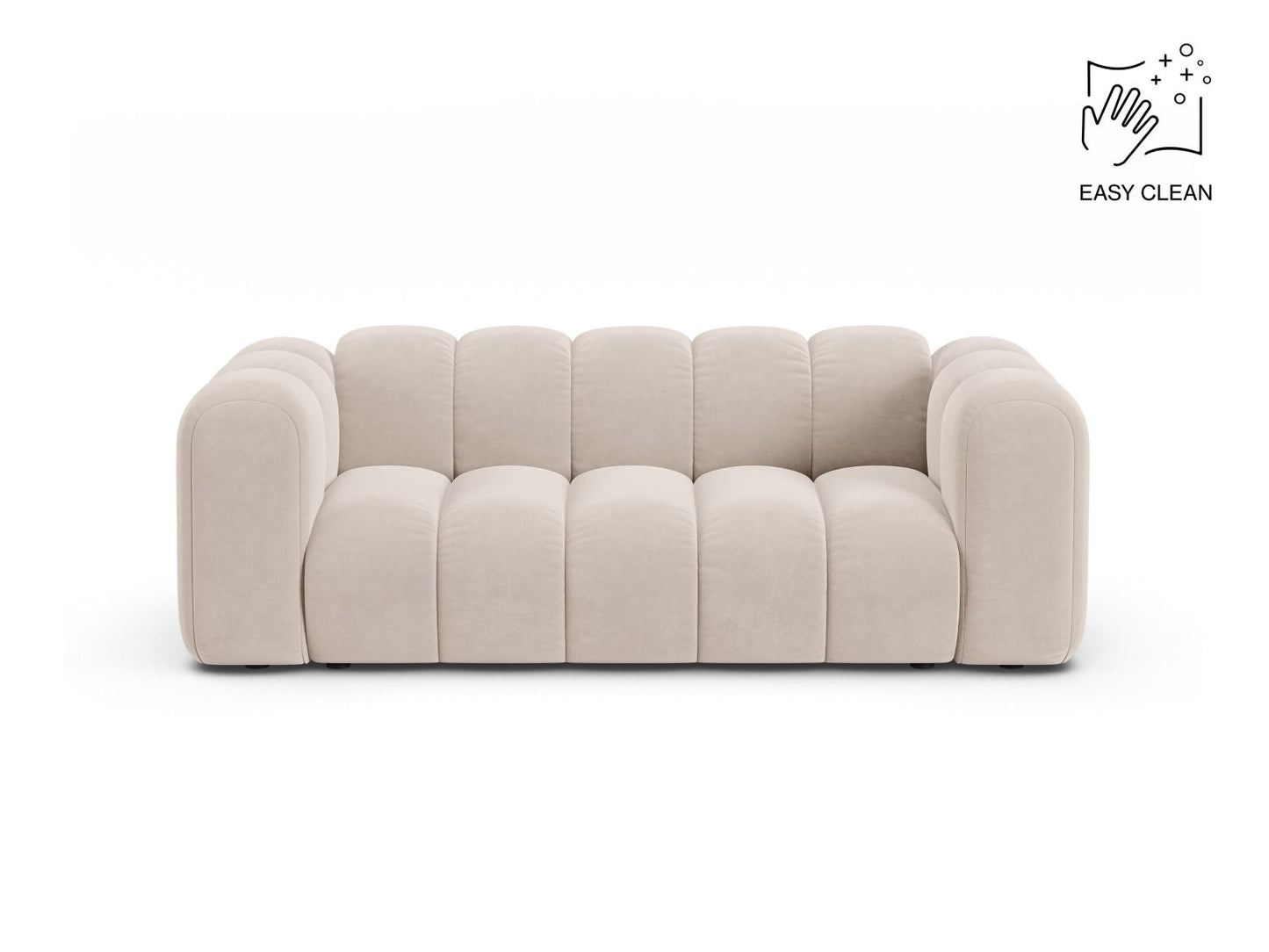 Sofa Samt Beige Lupine — Light Beige