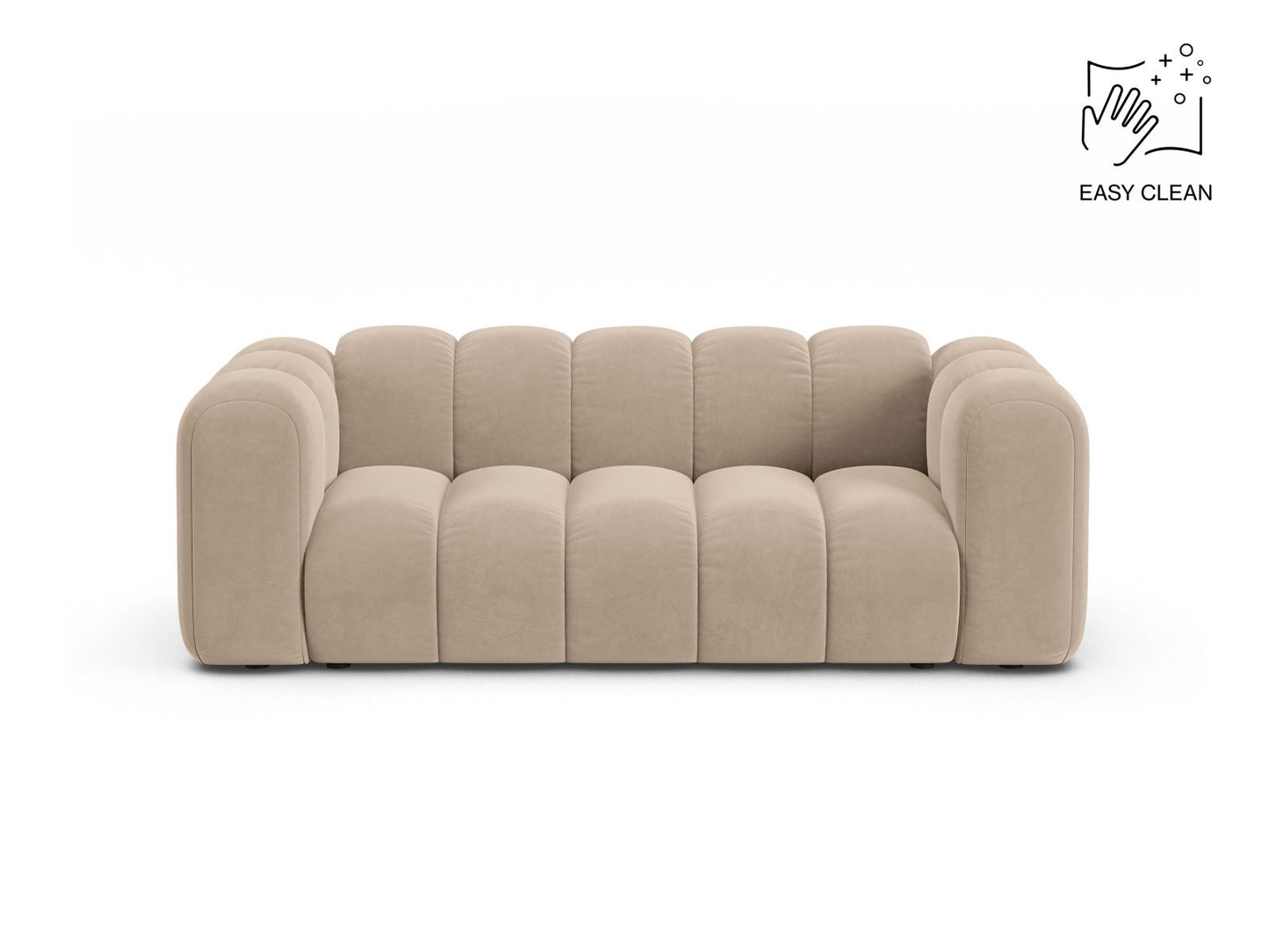 Sofa Samt Beige Lupine — Beige