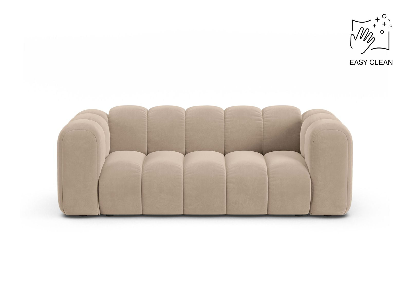 Sofa Samt Beige Lupine — Beige