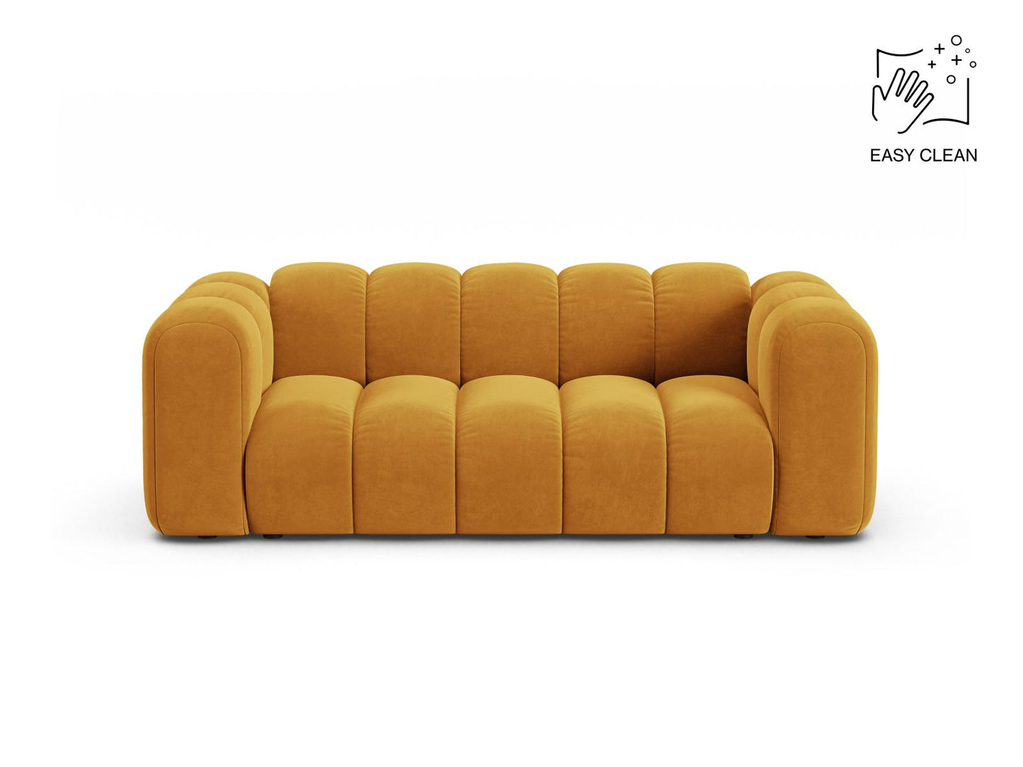 Sofa Samt Beige Lupine — Yellow