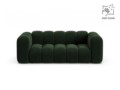 Sofa Samt Beige Lupine — Bottle Green