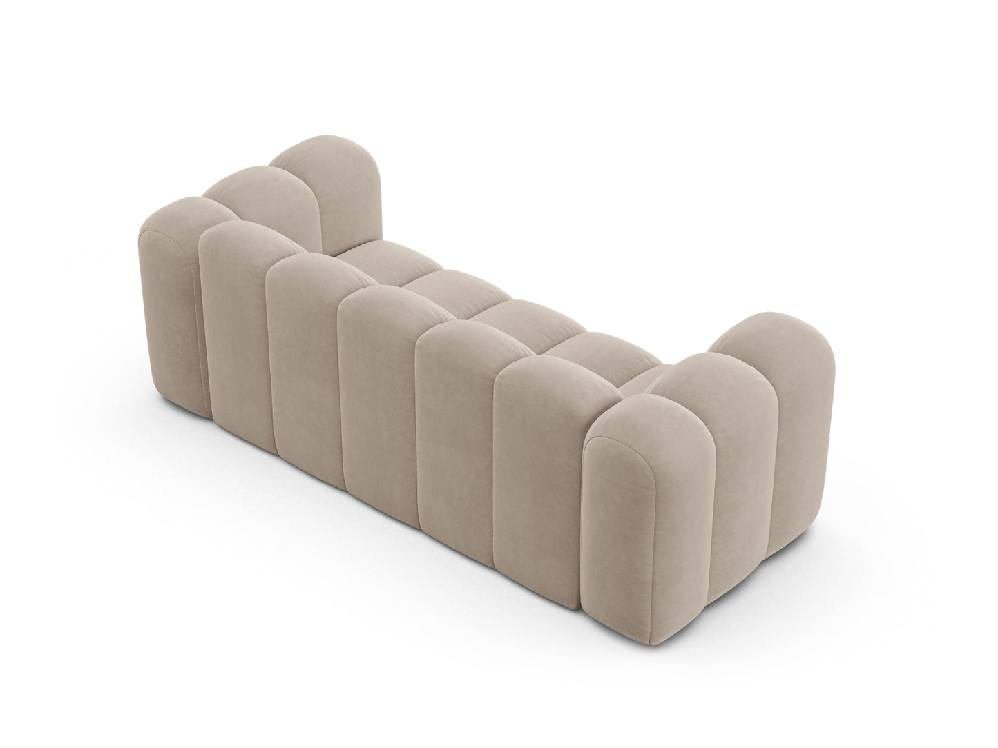 Sofa Samt Beige Lupine — Maße und Details