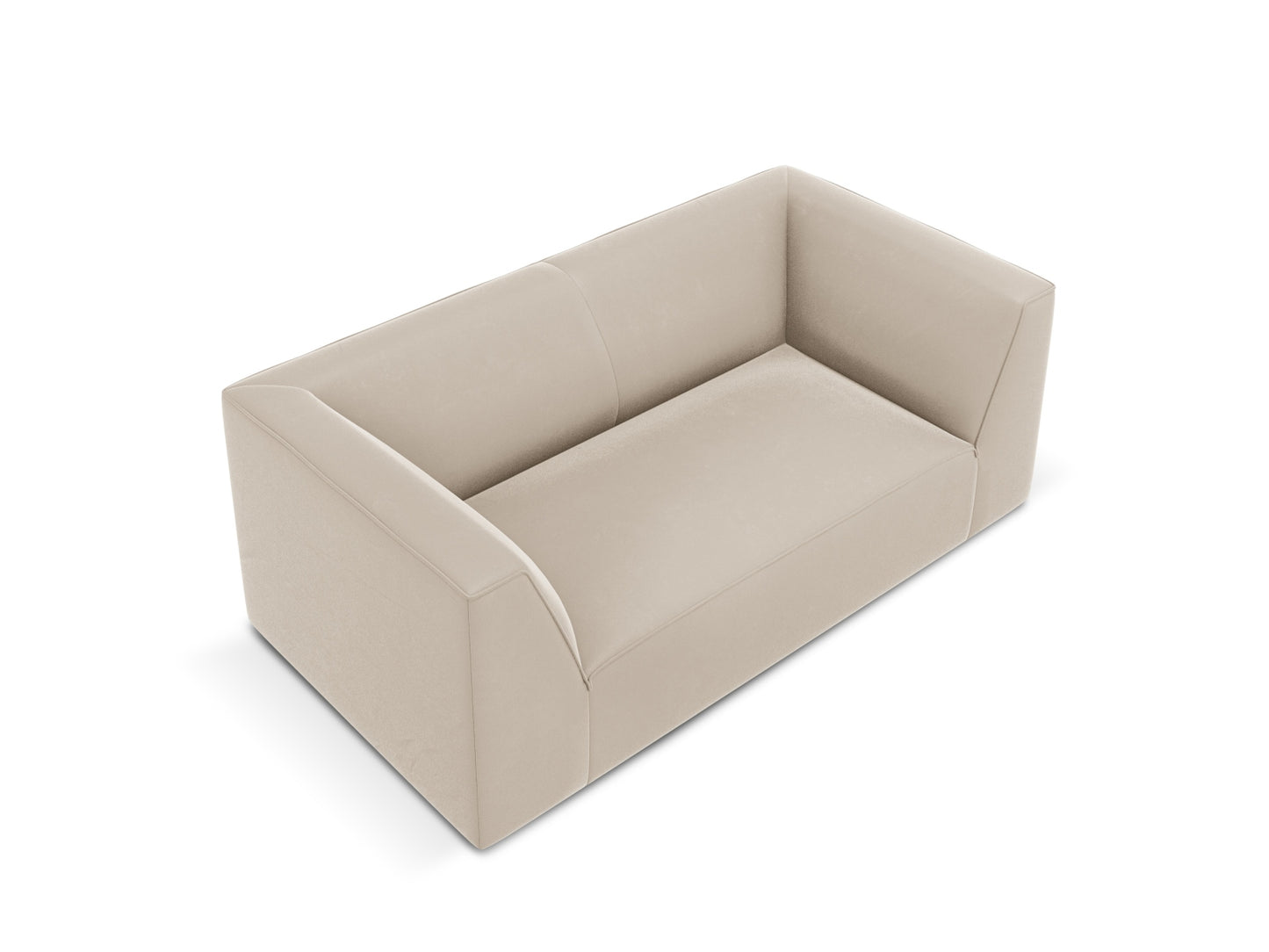 Sofa Samt Beige Ruby — Detailansicht