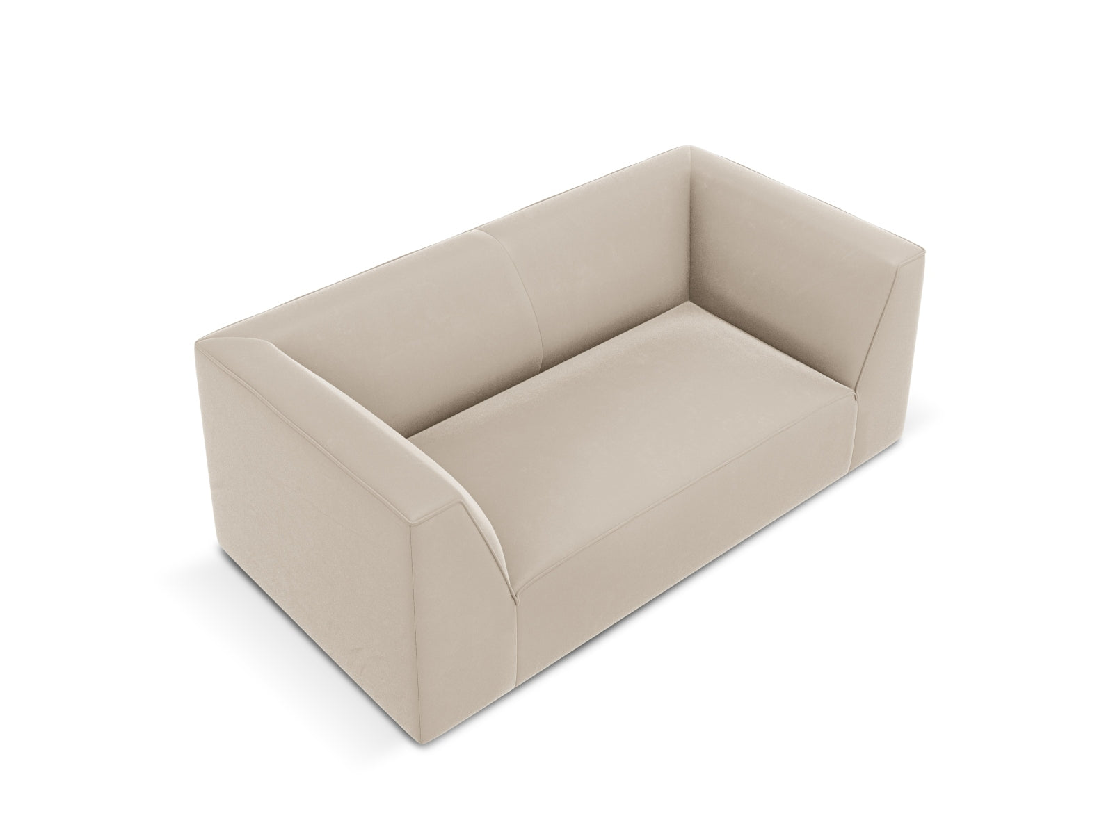 Sofa Samt Beige Ruby — Detailansicht