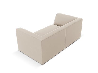 Sofa Samt Beige Ruby — Maße und Details