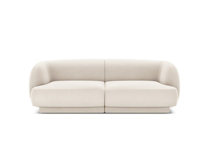 Sofa Samt Schwarz Miley — Grey