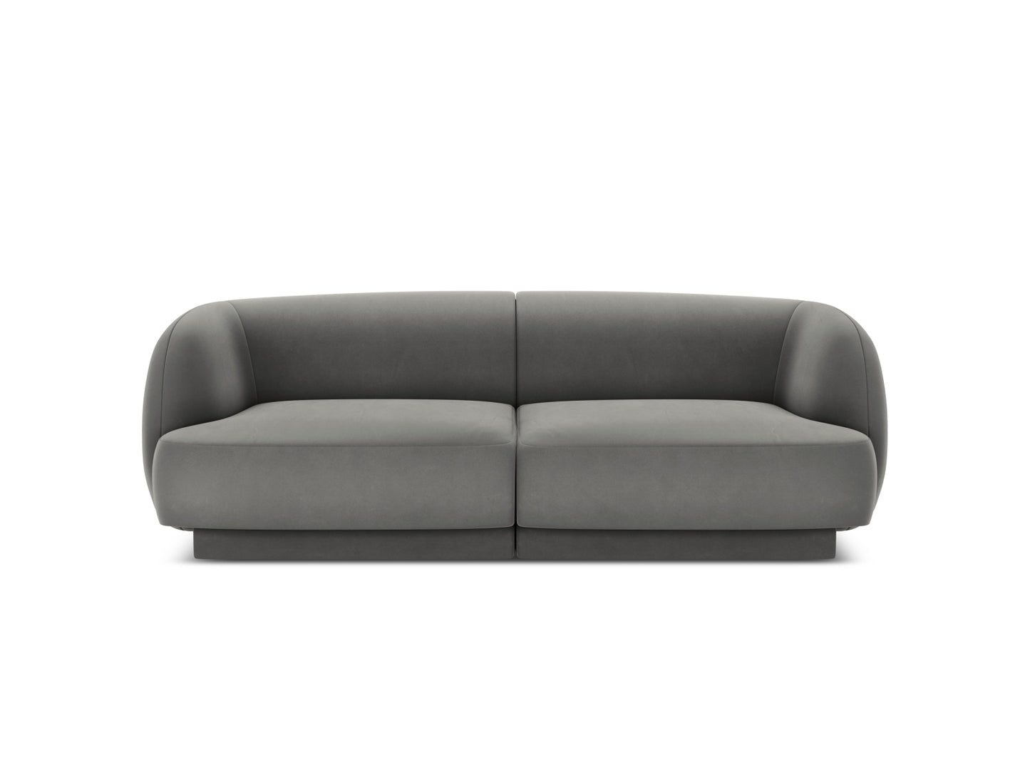 Sofa Samt Schwarz Miley — Light Beige