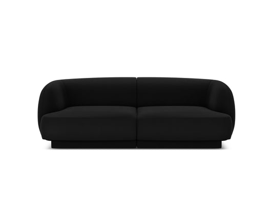 Miley Sofa, 2 Seats, 180x90 cm — Black