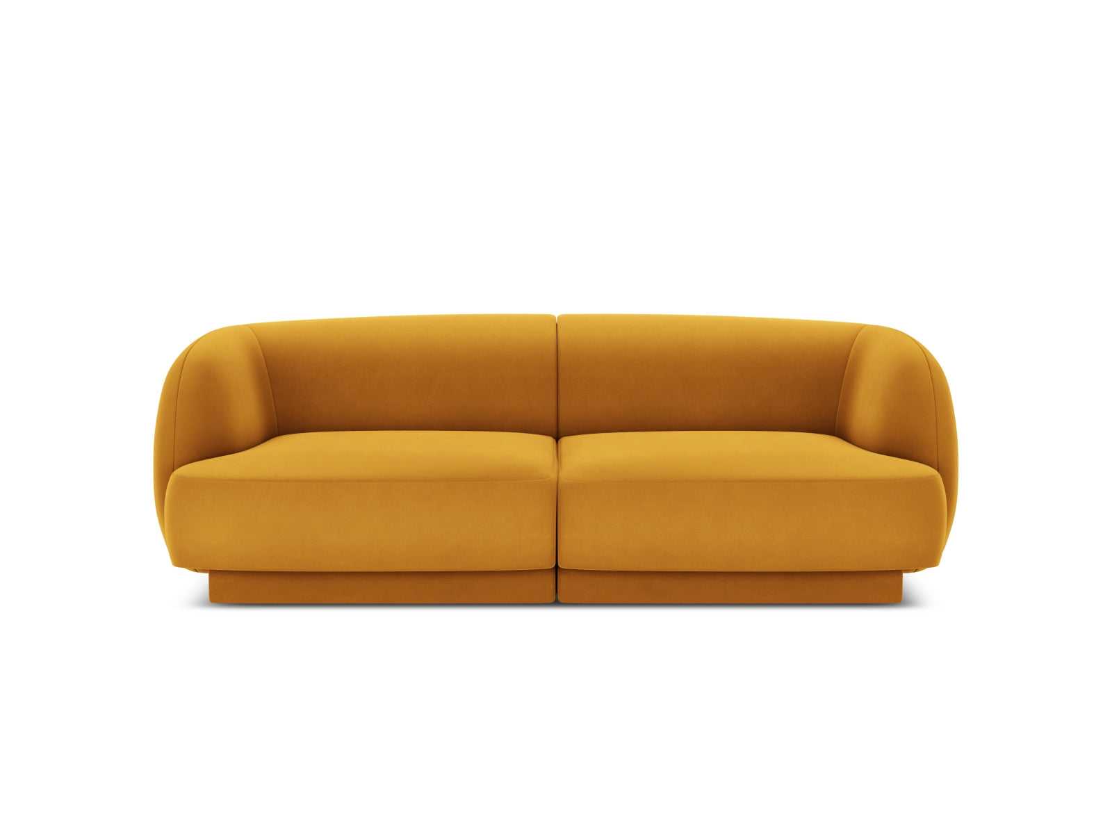 Miley Sofa, 2 Seats, 180x90 cm — Yellow