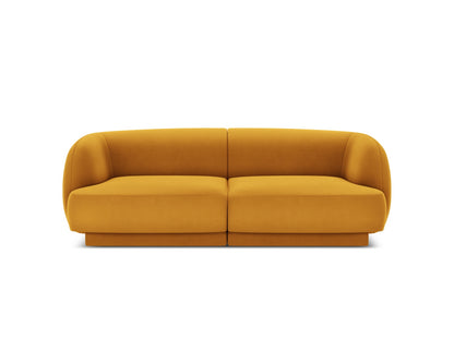 Sofa Samt Schwarz Miley — Royal Blue