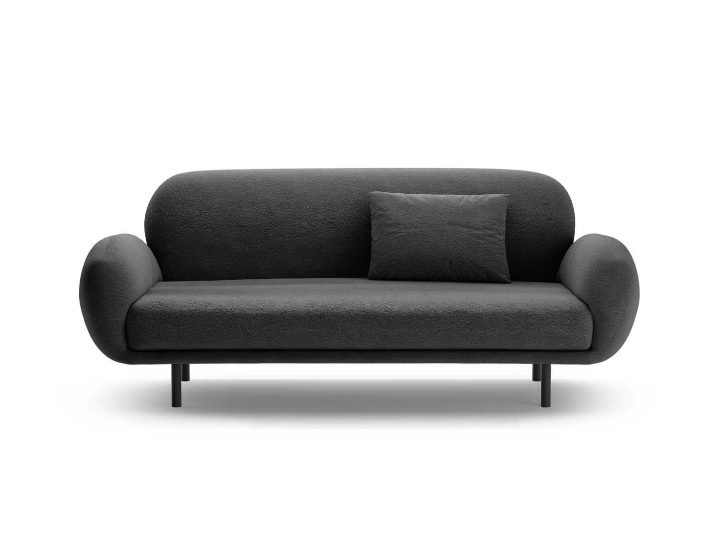 Poppy Sofa, 2 Seats, 178x72 cm — Dark Grey