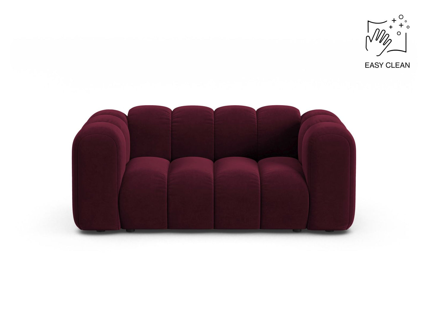 Lupine Modular Sofa, 2 Seats, 170x95 cm — Burgundy