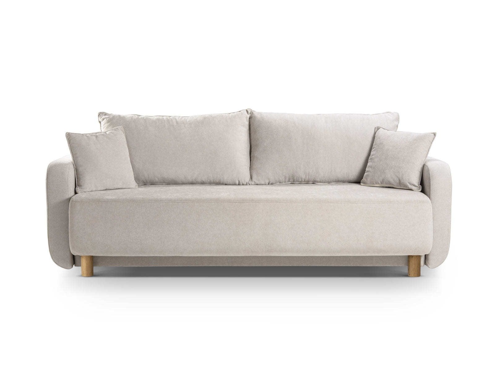 Elen Sofa With Bed Function And Box, 3 Seats, 231x106 cm — Beige